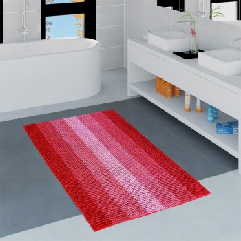 Tappeto bagno antiscivolo stripe rosso - Centro Scampoli Carpenedolo