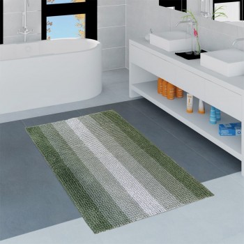 Tappeto bagno antiscivolo stripe verde - Centro Scampoli Carpenedolo