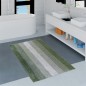 Tappeto bagno antiscivolo stripe verde