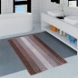 Tappeto bagno antiscivolo stripe moro - marrone