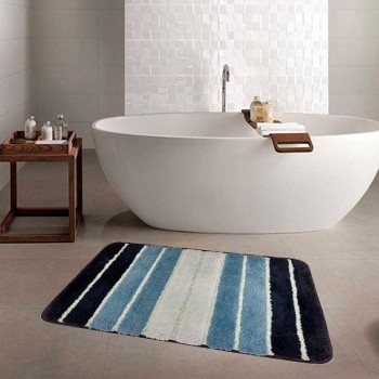 Tappeto bagno antiscivolo delux blu