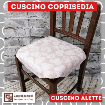 Cuscini per sedia alette piovra Cuore beige