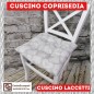 Cuscini per sedia laccetti Cuore grigio