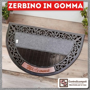 Zerbino in gomma antiscivolo elegante grigio