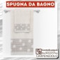 ASCIUGAMANI SET SPUGNA BAGNO POIS PANNA