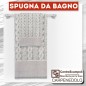 ASCIUGAMANI SET SPUGNA BAGNO NATURALE TRECCIA