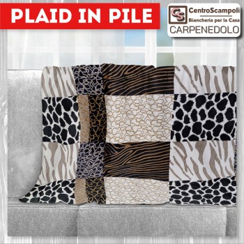 Plaid in pile singolo Safary