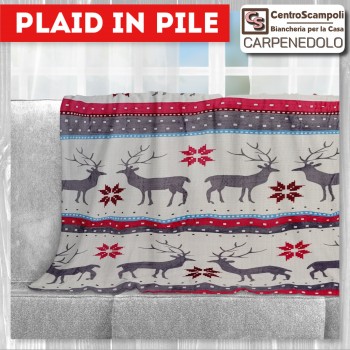 Plaid in pile singolo North pole