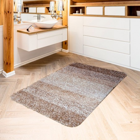 Tappeto bagno antiscivolo ciuffetto Beige - Centro Scampoli Carpenedolo