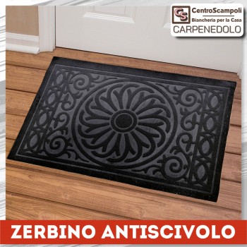 Zerbino antiscivolo welcome grigio antracite