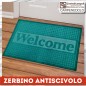 Zerbino antiscivolo welcome verde