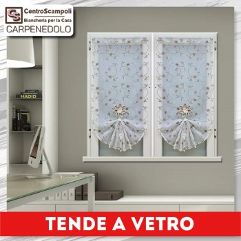 Tende a vetro Raffaella beige