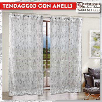 Tenda a pannello tenda con anelli Tendaggio Silvia moro