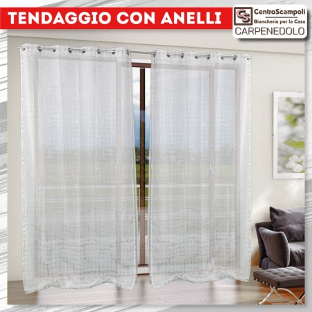 Tenda a pannello tenda con anelli Tendaggio Sonia