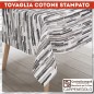 Tovaglia cotone stampato 140x180 Alicante nero