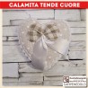 Calamita per tende Cuore panna