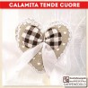 Calamita per tende Cuore beige