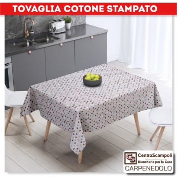 Tovaglia cotone stampato 140x180 MULTICOLOR LOVE