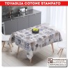 Tovaglia cotone stampato 140x240 POESIA BEIGE