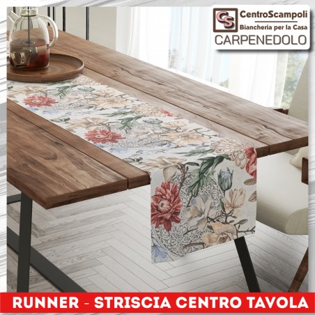 Runner striscia centro tavola 45x140 FLORIANA