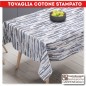 Tovaglia cotone stampato 140x180 ALICANTE BLU