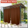 Tenda da Sole tinta unita testa di moro 150x250cm - Centro Scampoli Carpenedolo