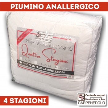 Piumino 4 stagioni anallergico matrimoniale