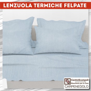 Lenzuola termiche matrimoniali AZZURRO