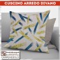 Cuscino arredo divano 50x50 Blu&green Brush