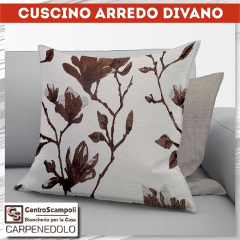 Cuscino arredo divano 50x50 Brown jungle - Centro Scampoli Carpenedolo