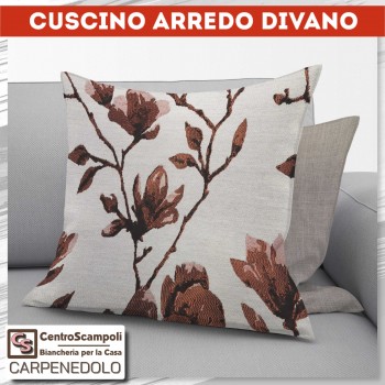 Cuscino arredo divano 40x40 Brown brush - Centro Scampoli Carpenedolo