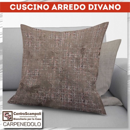 Cuscino arredo divano 50x50 Brown crack - Centro Scampoli Carpenedolo