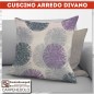 Cuscino arredo divano 50x50 Purple brush