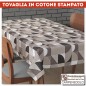 Tovaglia cotone stampato 140x180 claudia beige