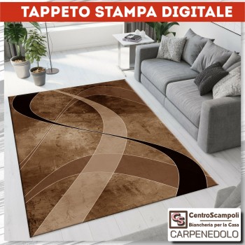 Tappeto salotto moderno 140x200 Oslo moro