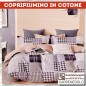 Copripiumino matrimoniale puro cotone Wellington