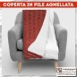 COPERTA IN PILE PLAID IN PILE MATRIMONIALE G BORDEAUX