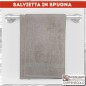 Asciugamani salvietta spugna viso 50x100 grigio chiaro