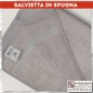 Asciugamani salvietta spugna viso 50x100 grigio chiaro