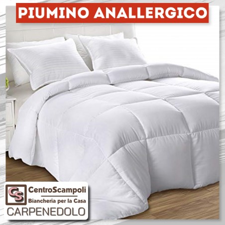 Piumino microfibra anallergico antiacaro singolo