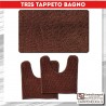 Tappeto bagno set 3 pezzi tris ricciolo testa di moro