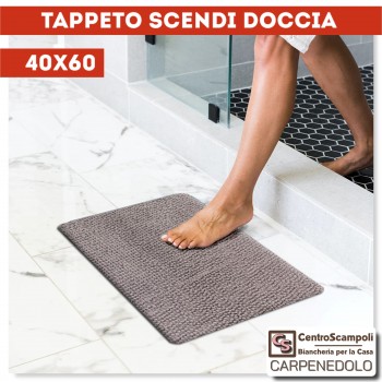 Tappeto bagno piccolo 40x60 grigio chiaro