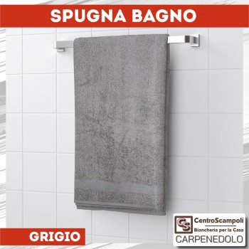 Asciugamani salvietta spugna viso 50x100 grigio scuro