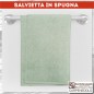 Asciugamani salvietta spugna viso 50x100 verde chiaro