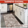 Tappeto cucina passatoia cucina 50x180 Rose Terra di siena