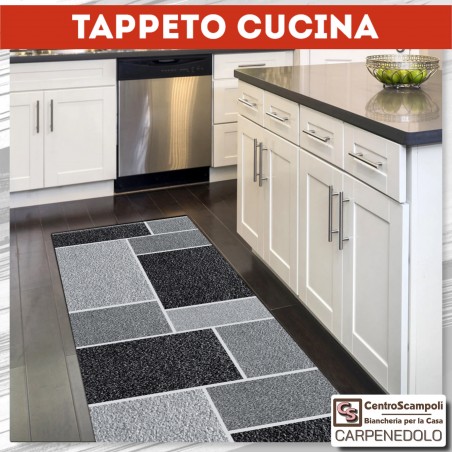 Tappeto cucina passatoia cucina 50x180 Doriana grigio