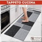 Tappeto cucina passatoia cucina 50x300 Doriana grigio