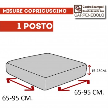 Copricuscino seduta divano Grigio tinta unita