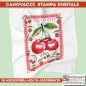 Canovaccio asciugapiatti cucina ciliege