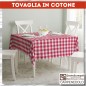 Tovaglia cotone stampato 140x240 Campagnola rosso